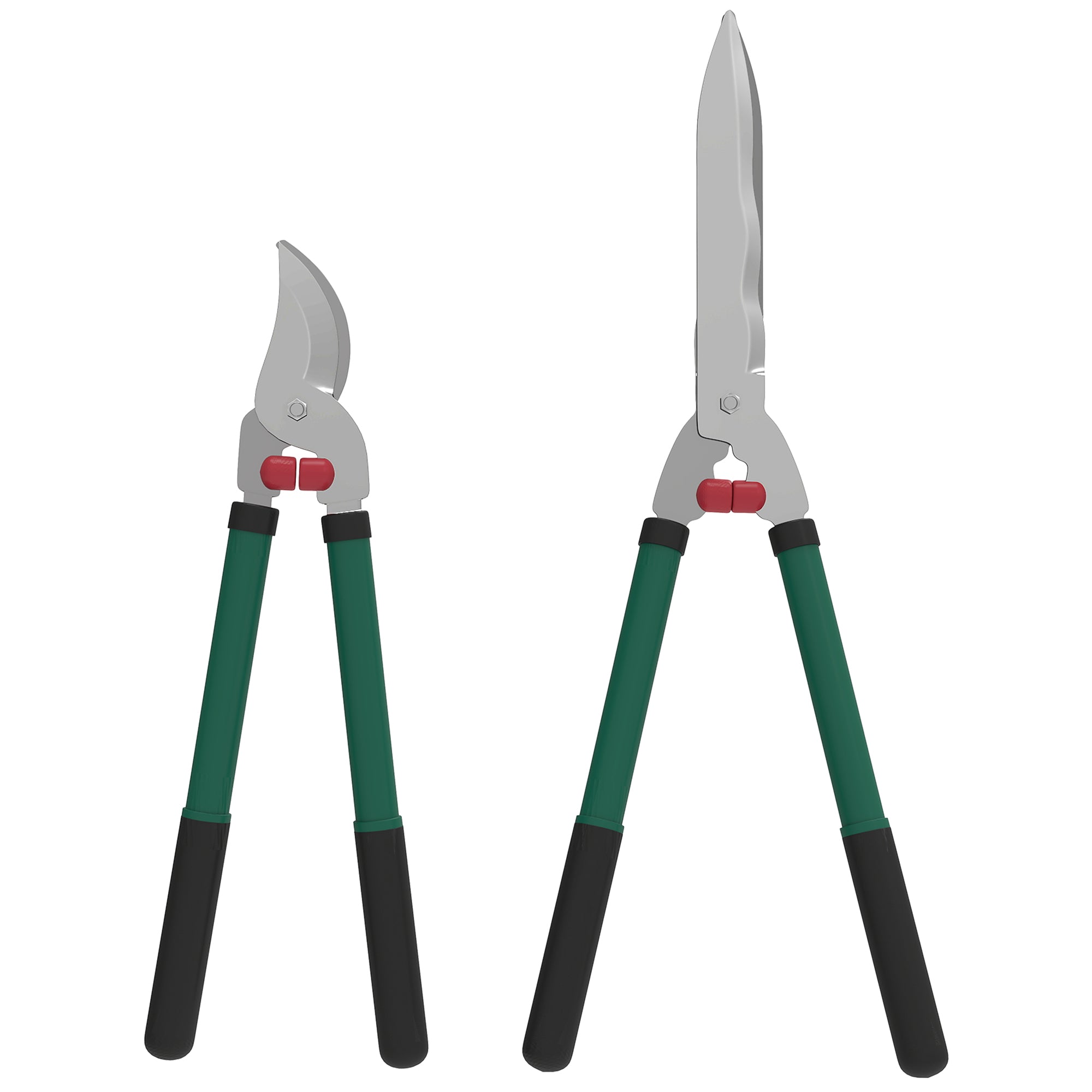 Havesakssæt 2-delt klingelængde 40 cm beskæresaks med non-stick belagte metalklinger