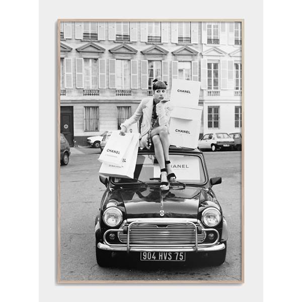 Citatplakat Woman with Chanel bags plakat - Flere størrelser  : Erling Christensen Møbler