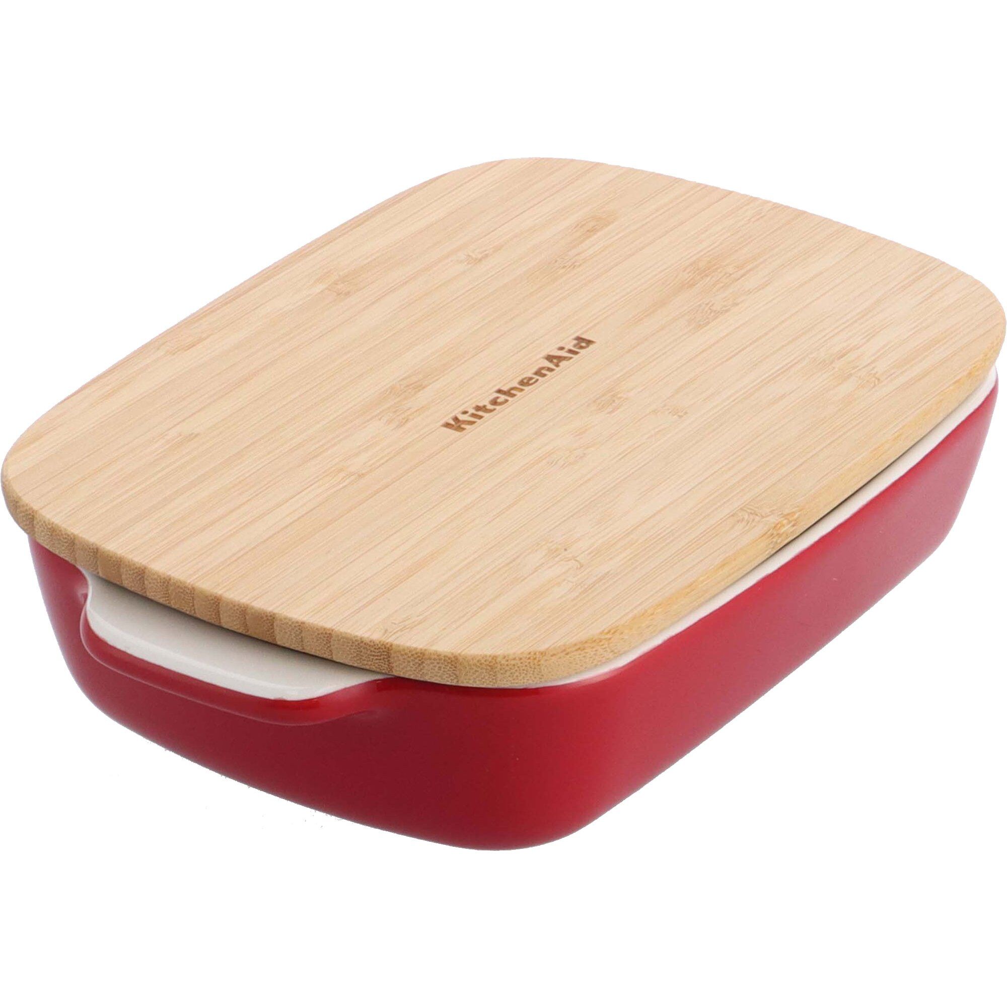 Kitchenaid Ovnform med låg 26 x 15,5 x 6,5 cm, rød