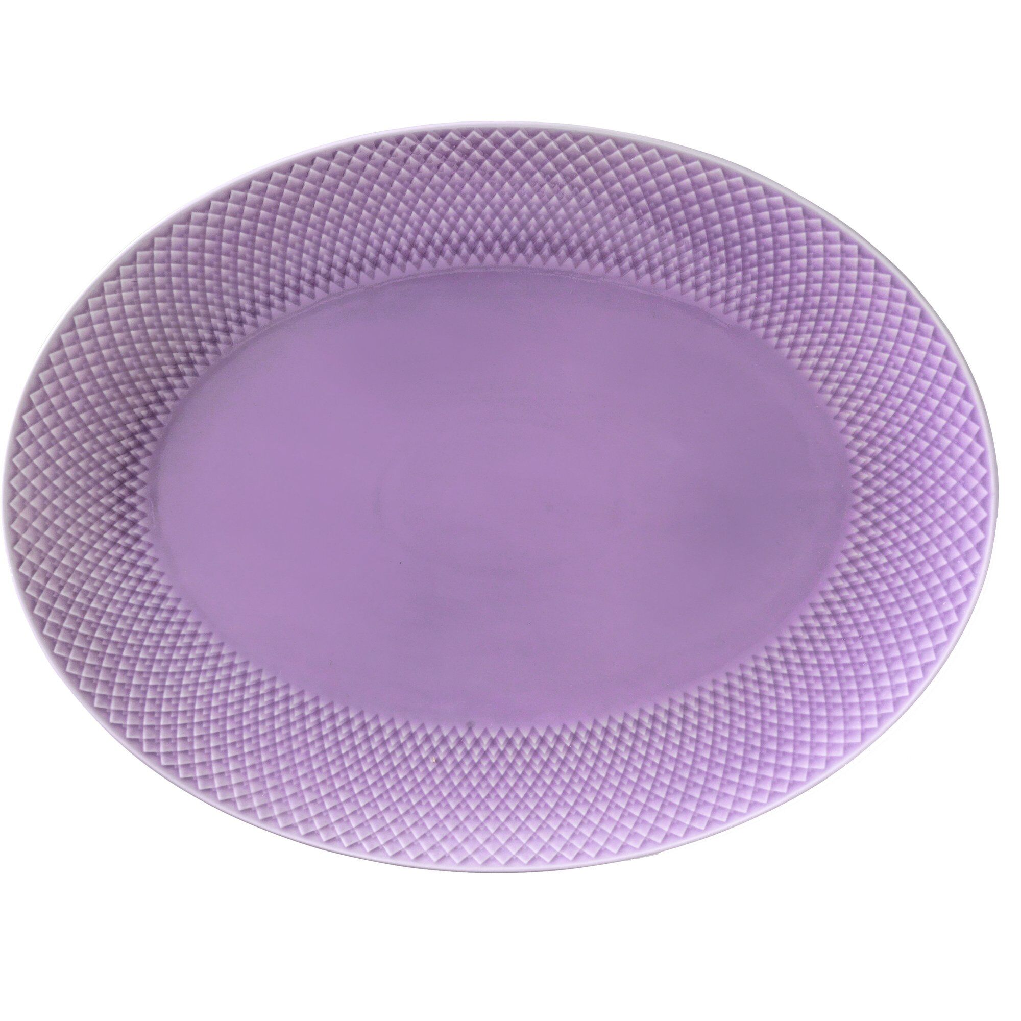 Lyngby porcelæn Rhombe Color Ovalt Serveringsfad 35x26,5 cm