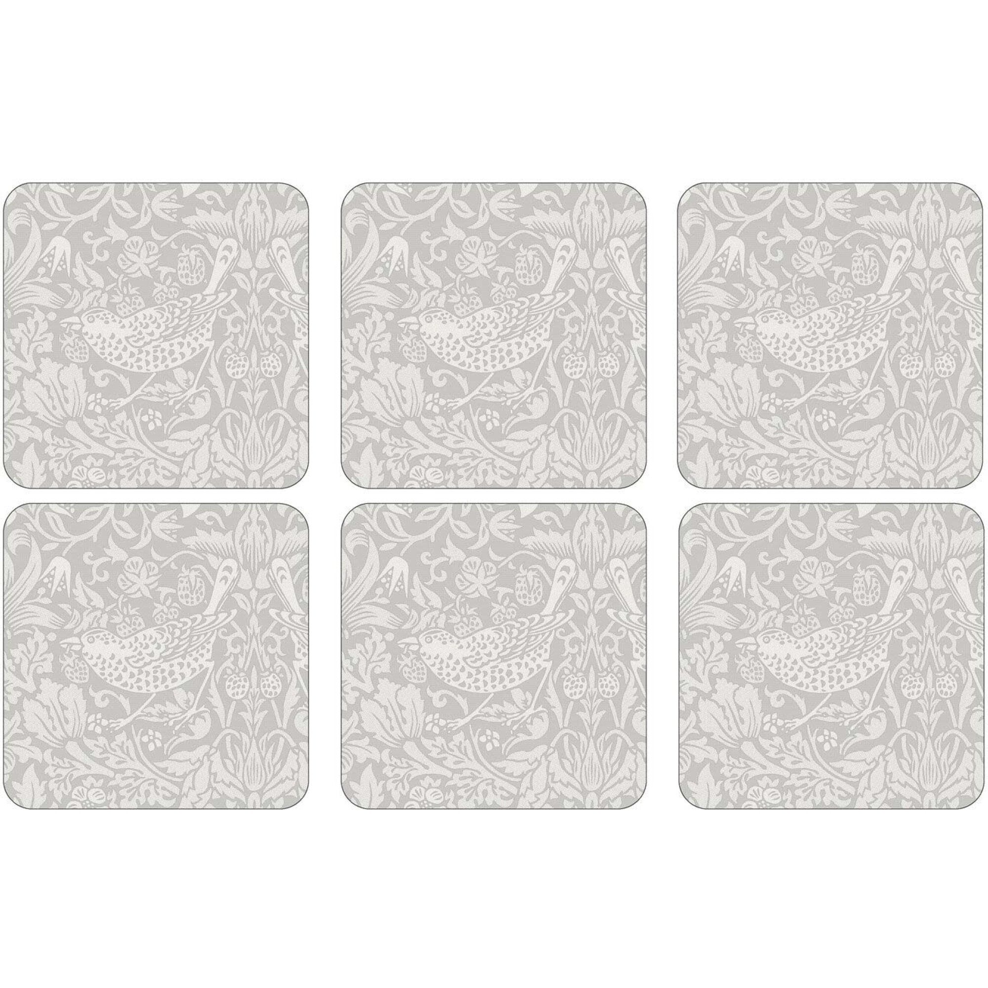 Spode Pure Strawberry Thief Glasunderlag 6 stk.