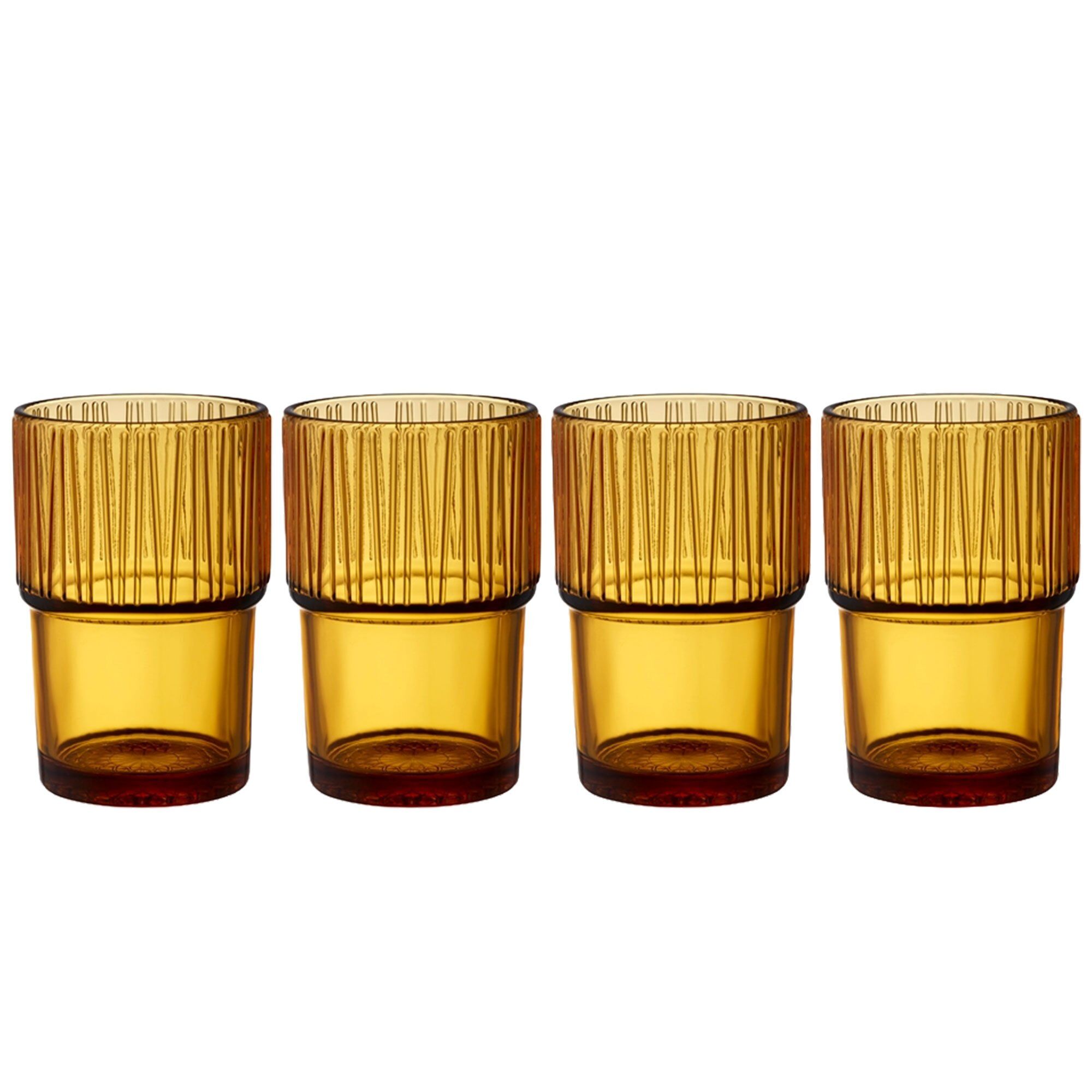 Bitz Kusintha Caféglas 38 cl, rav, 4 stk.