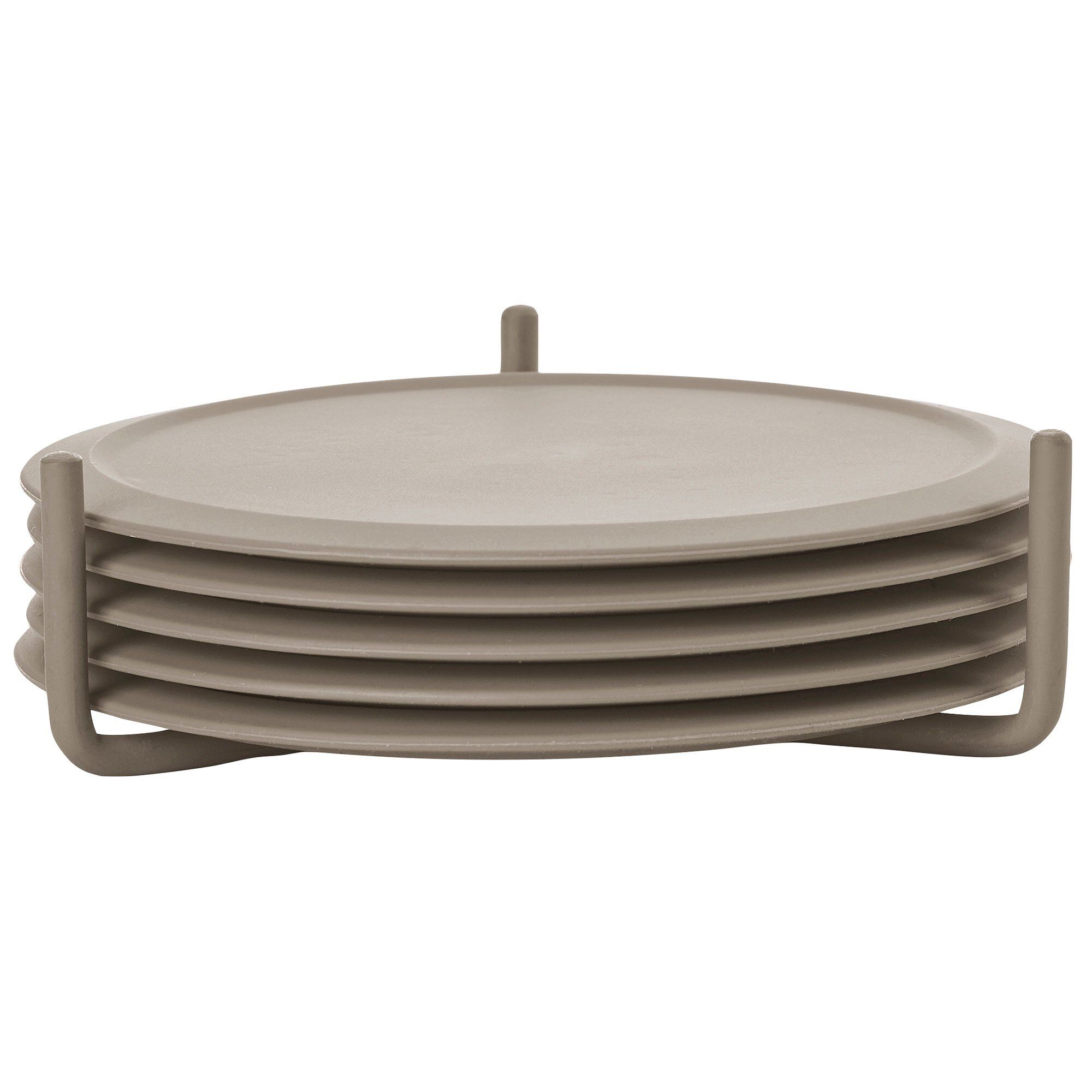 Zone Glasbrik, taupe, 6 stk.