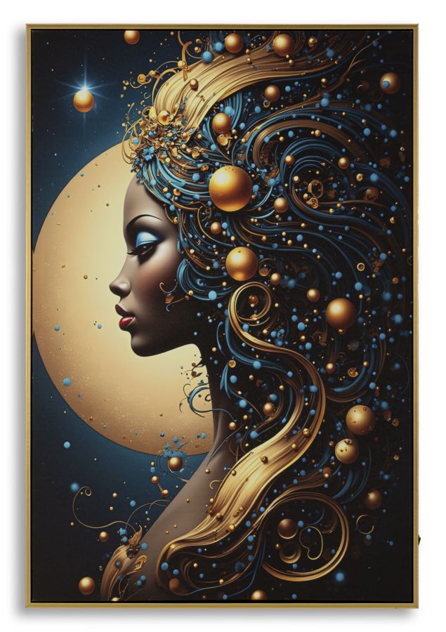 Canvasbillede med LED Minerva med ramme -B- (60 x 3,5 x 90 cm)