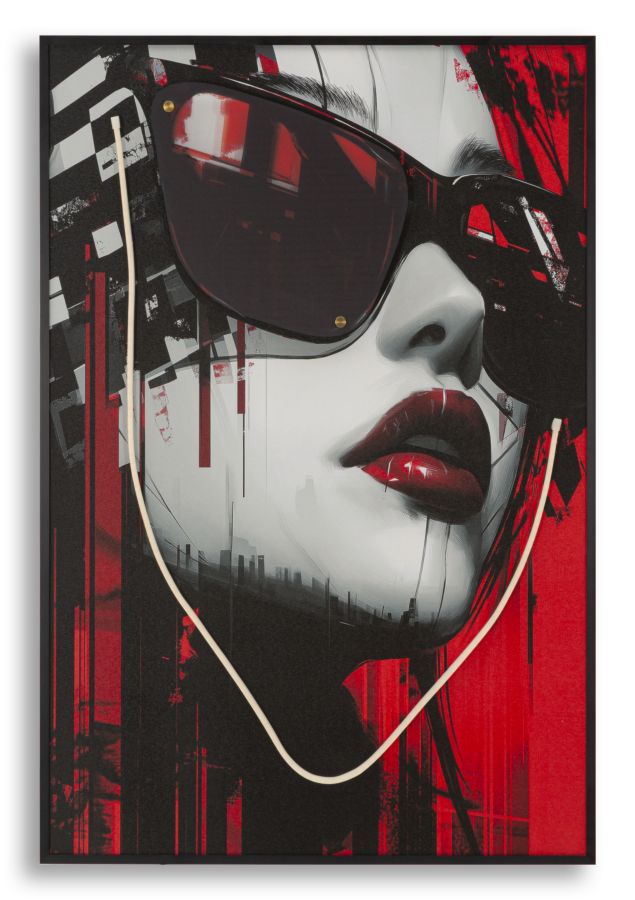 Canvasbillede med LED Psyco -A- (60 x 3,5 x 90 cm)