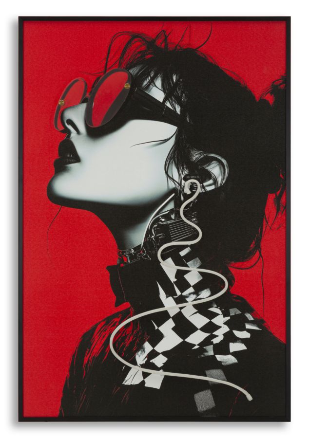 Canvasbillede med LED Psyco -B- (60 x 3,5 x 90 cm)
