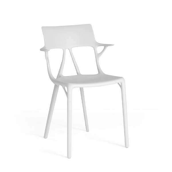 Kartell A.I. spisebordsstol - hvid  : Erling Christensen Møbler