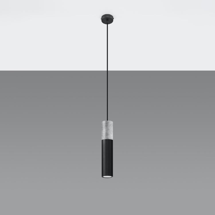 Loftlampe BORGIO, sort