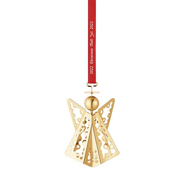 Georg Jensen jul 2022 Juleuro - engel med blonder - Guld  : Erling Christensen Møbler