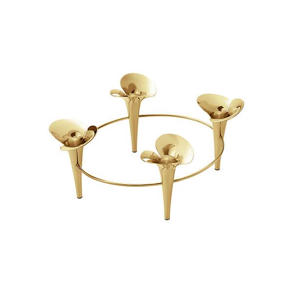 Georg Jensen Bloom Botanica lysestage - Guld  : Erling Christensen Møbler
