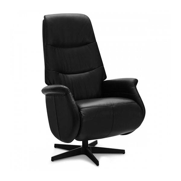 Erling Christensen Møbler Delta Recliner lænestol i sort læder/Skai : Erling Christensen Møbler  : Erling Christensen Møbler