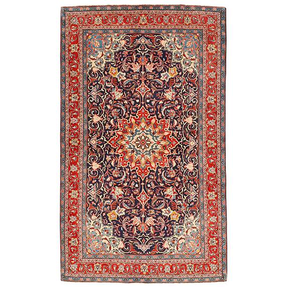 Reza Ægte tæppe Iran Sarough Sherkat - 134 x 222 cm : Erling Christensen Møbler  : Erling Christensen Møbler