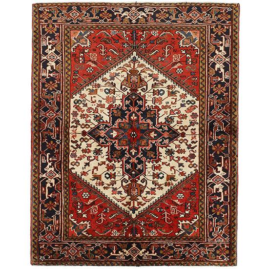 Reza Ægte tæppe Iran Heriz - 155x195 cm : Erling Christensen Møbler  : Erling Christensen Møbler