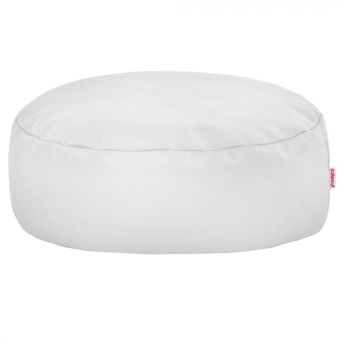Round Footstool Pouffe - Faux Leather, 27289