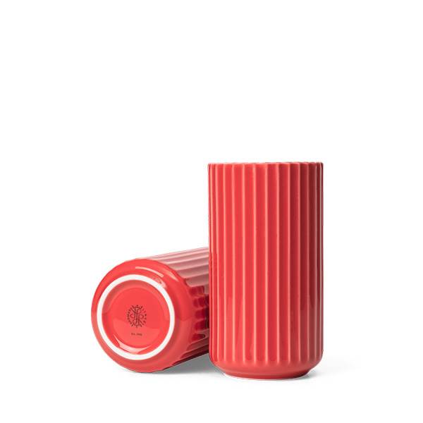 Lyngby Porcelæn Lyngby vase h 15,5 cm - Rød  : Erling Christensen Møbler