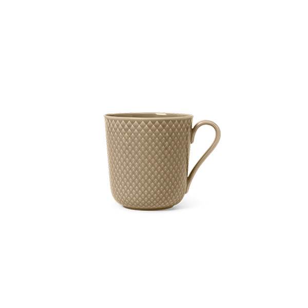 Lyngby Porcelæn Rhombe Earth krus med hank 39 cl - Clay  : Erling Christensen Møbler