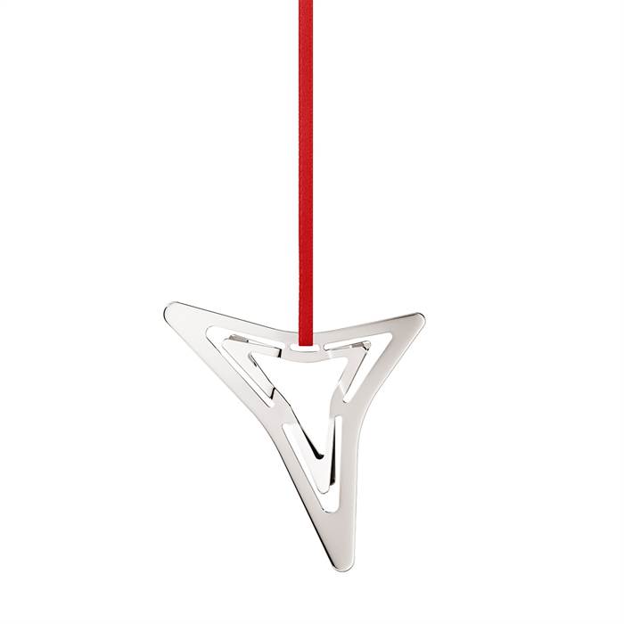 Georg Jensen jul 2021 juleornament - 3-sidet stjerne - Palladium  : Erling Christensen Møbler