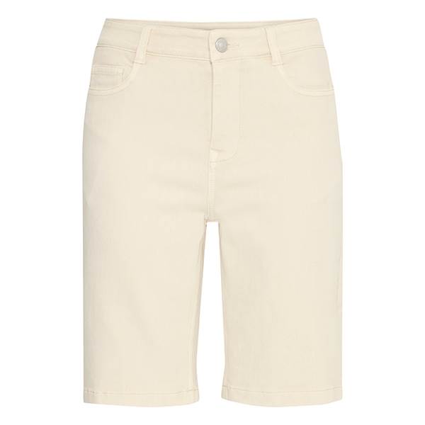 Fransa FRLUXE ELLI SHO 1 shorts -  Arctic Wolf / White  : Erling Christensen Møbler