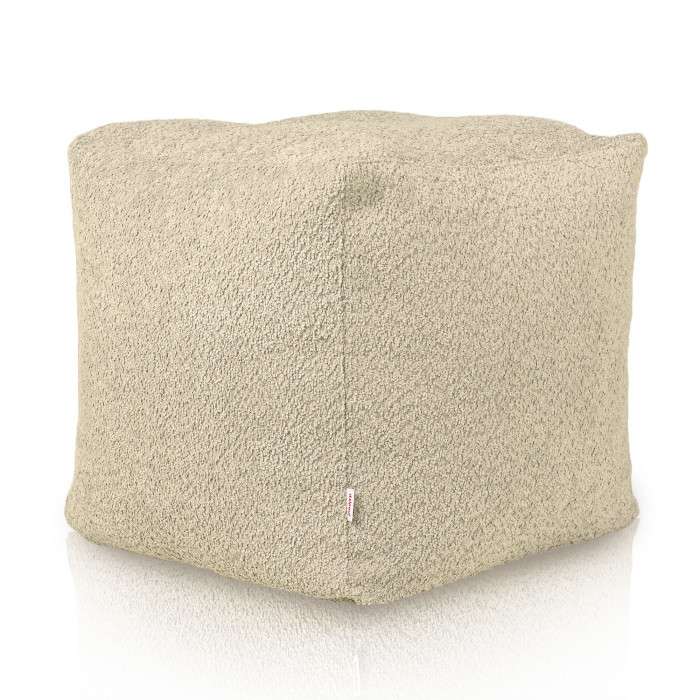 Square Cube Ottoman - Teddy Boucle, 27489