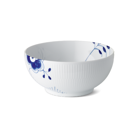 Royal Copenhagen Blå Mega Riflet skål - 110 cl  : Erling Christensen Møbler