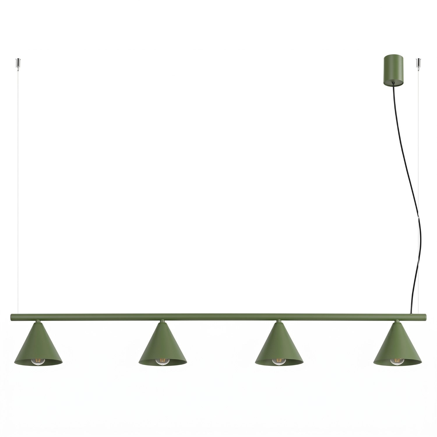 Lysekrone NOX 4L olivengrøn
