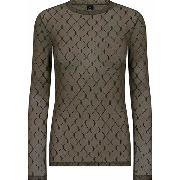 HYPE THE DETAiL mesh blouse - Green  : Erling Christensen Møbler