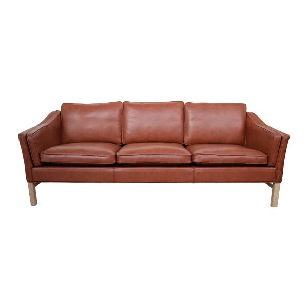 Erling Christensen Møbler Grandt 3 pers. lædersofa - Model 75/3 - Kelato Calvados (Madison) : Erling Christensen Møbler  : Erling Christensen Møbler
