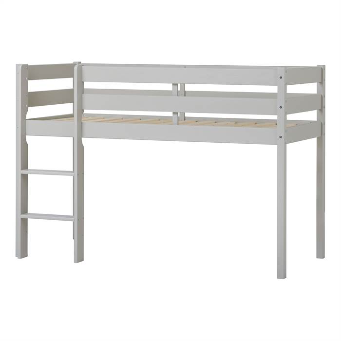 Hoppekids ECO Comfort halvhøj seng 70x160 cm - Dove Grey Dove grey : Erling Christensen Møbler