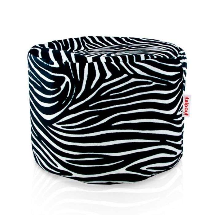 Round Cylinder Pouffe - Premium Printed Fabric, 25950