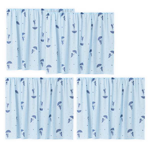Hoppekids Ole Lukoie forhæng til halvhøj seng - Blå Blå : Erling Christensen Møbler