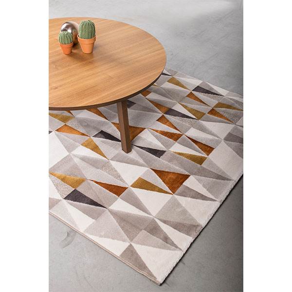 HC Interior Rugs Andorra - 60% Decolan heatset PP & 40% polyester - Grå og brun  : Erling Christensen Møbler