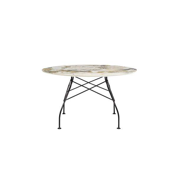 Kartell Glossy spisebord - Ø128 cm. - Symphonie - sort stel  : Erling Christensen Møbler