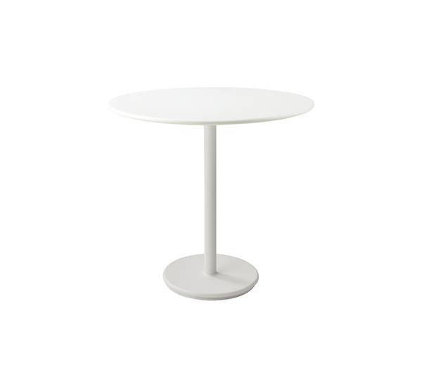 Cane-Line Go cafébord - Ø80 cm - Aluminium sand / sand Sand (Aluminium) : Erling Christensen Møbler