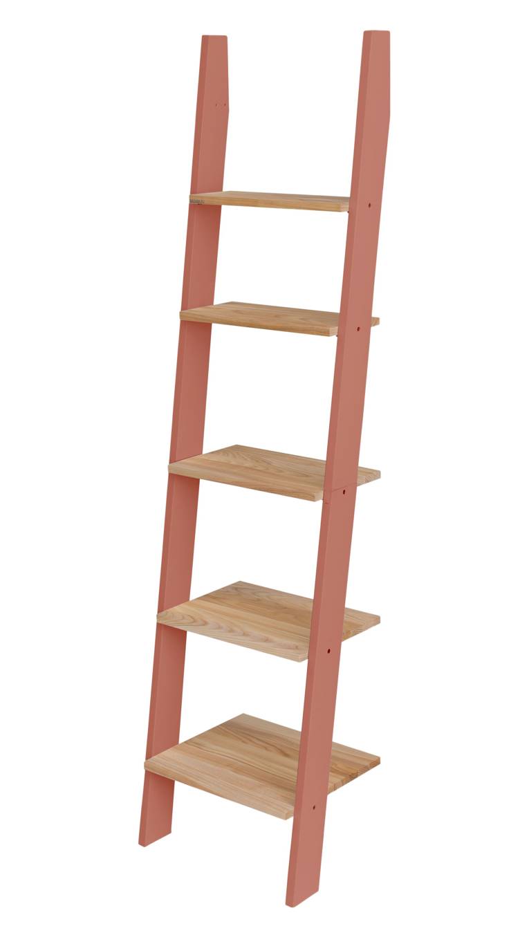 ASHME Stigehylde 45x35x180cm - Asketræ Hylder / Antik pink