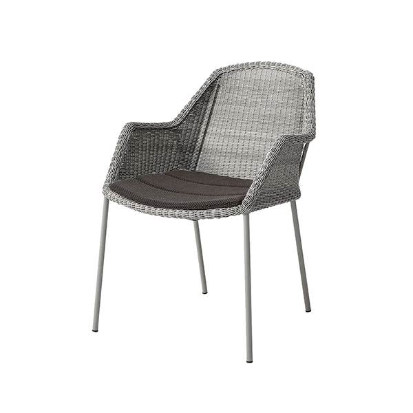 Cane-line Breeze havestol - Taupe - Focus dark grey  : Erling Christensen Møbler