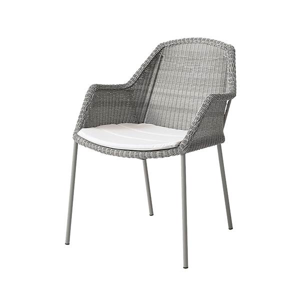 Cane-line Breeze havestol - Taupe - Natté white  : Erling Christensen Møbler