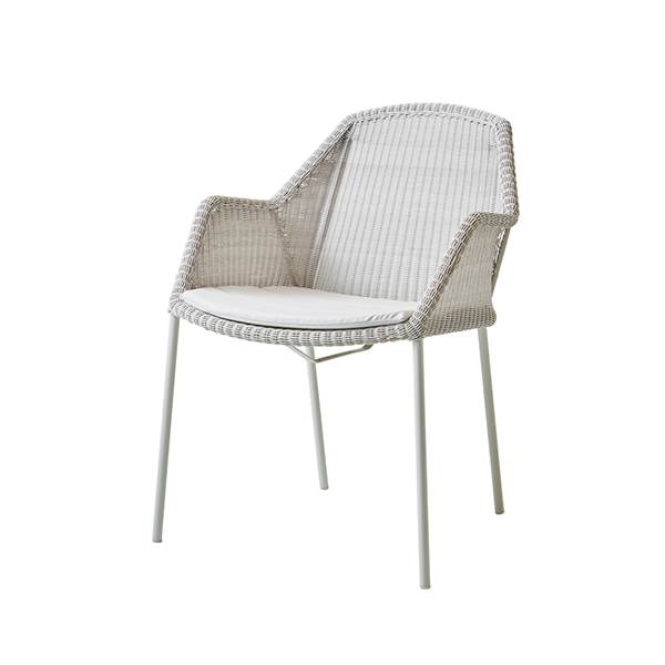 Cane-line Breeze havestol - Hvid - Natté white  : Erling Christensen Møbler