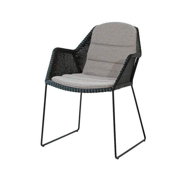 Cane-line Breeze havestol - Sort - Focus Light grey  : Erling Christensen Møbler