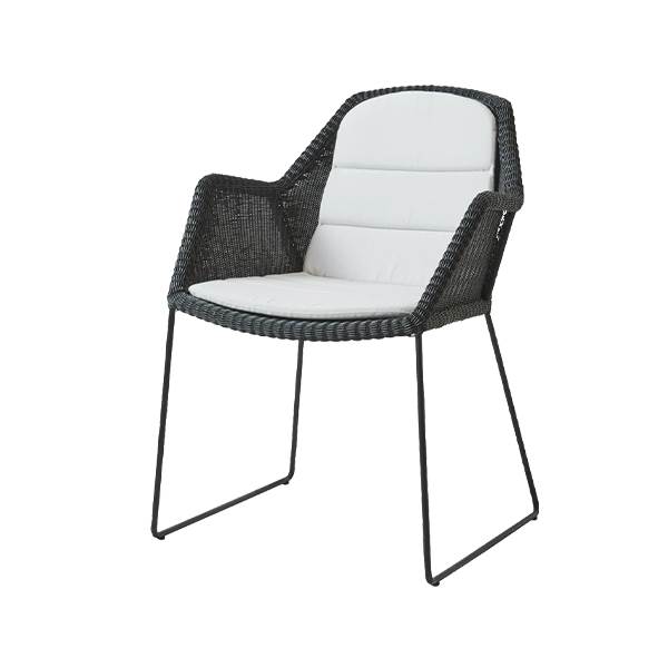 Cane-line Breeze havestol - Sort - White  : Erling Christensen Møbler