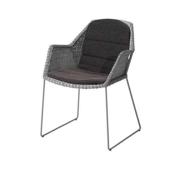 Cane-line Breeze havestol - Taupe - Focus Dark grey  : Erling Christensen Møbler