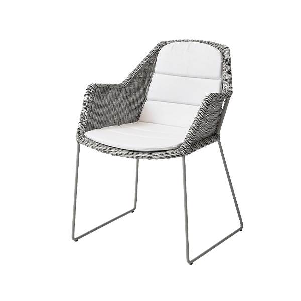 Cane-line Breeze havestol - Taupe - White  : Erling Christensen Møbler