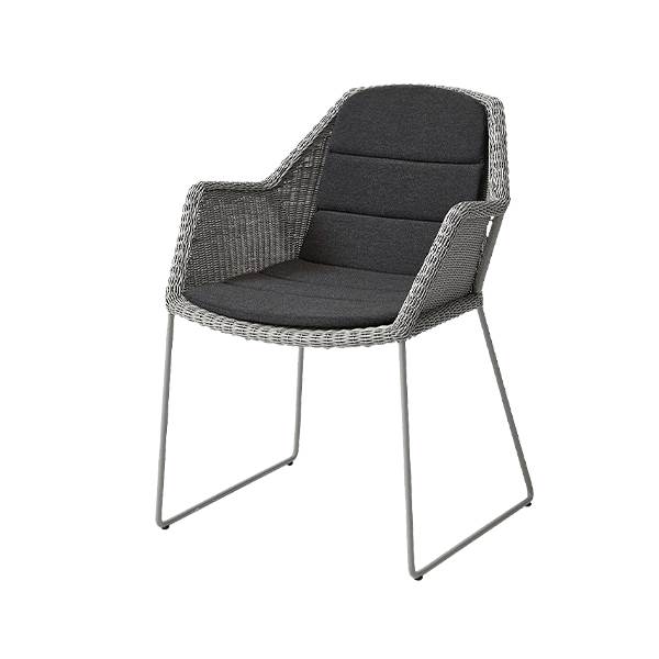 Cane-line Breeze havestol - Taupe - Sort  : Erling Christensen Møbler