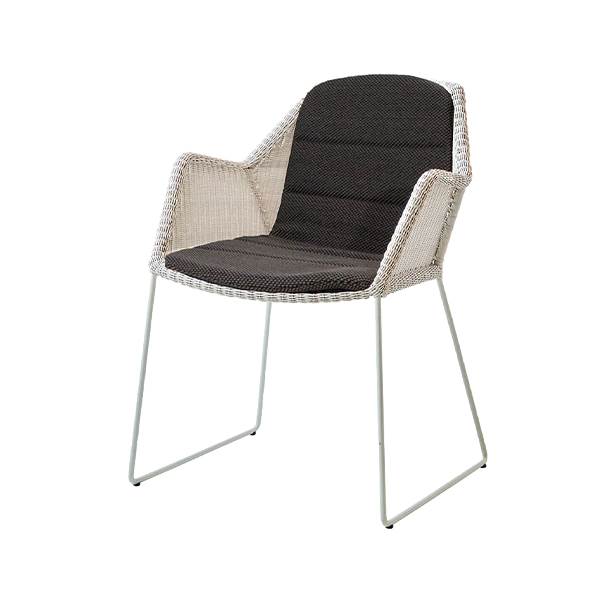 Cane-line Breeze havestol - White - Focus Dark grey  : Erling Christensen Møbler