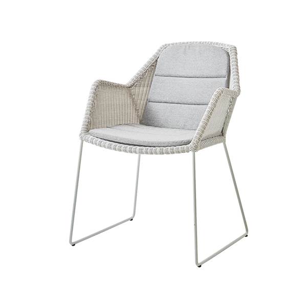 Cane-line Breeze havestol - White - Light grey  : Erling Christensen Møbler