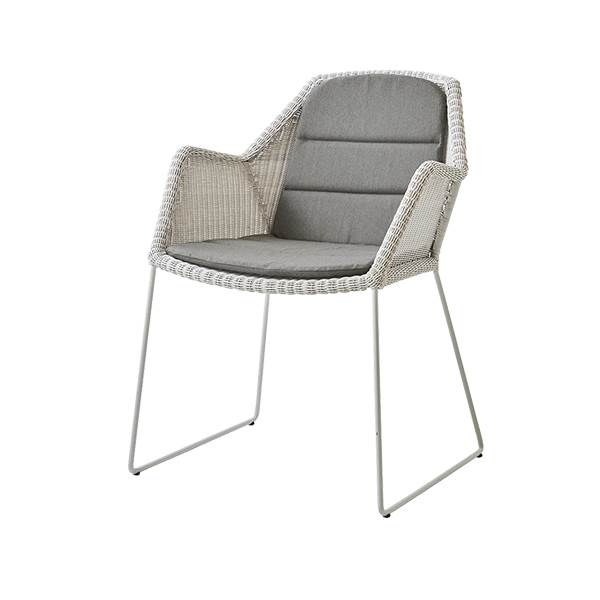 Cane-line Breeze havestol - White - Taupe  : Erling Christensen Møbler