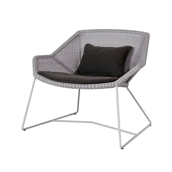 Cane-line Breeze loungestol - Lysegrå - Focus dark grey  : Erling Christensen Møbler