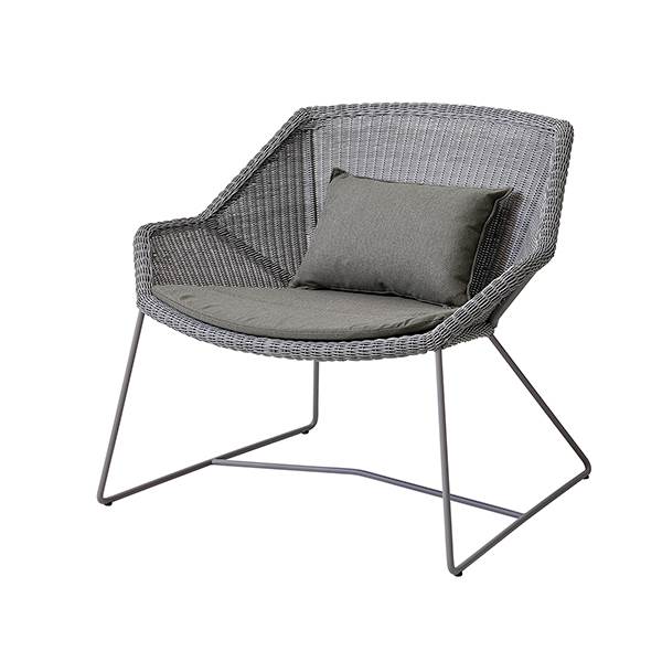 Cane-line Breeze loungestol - Lysegrå - Natté taupe  : Erling Christensen Møbler
