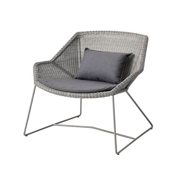 Cane-line Breeze loungestol - Taupe - Natté grey  : Erling Christensen Møbler