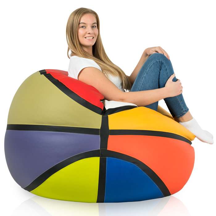 Giant Bean Bag Chair Basketball - Faux Leather, 27567