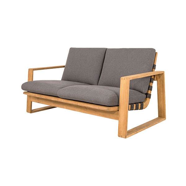 Cane-Line Endless soft 2-pers. havesofa m. hynde - Teak  : Erling Christensen Møbler